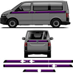 Classic Retro California Van Stripe Kit | Vintage Vinyl Decals for Vans & Campers
