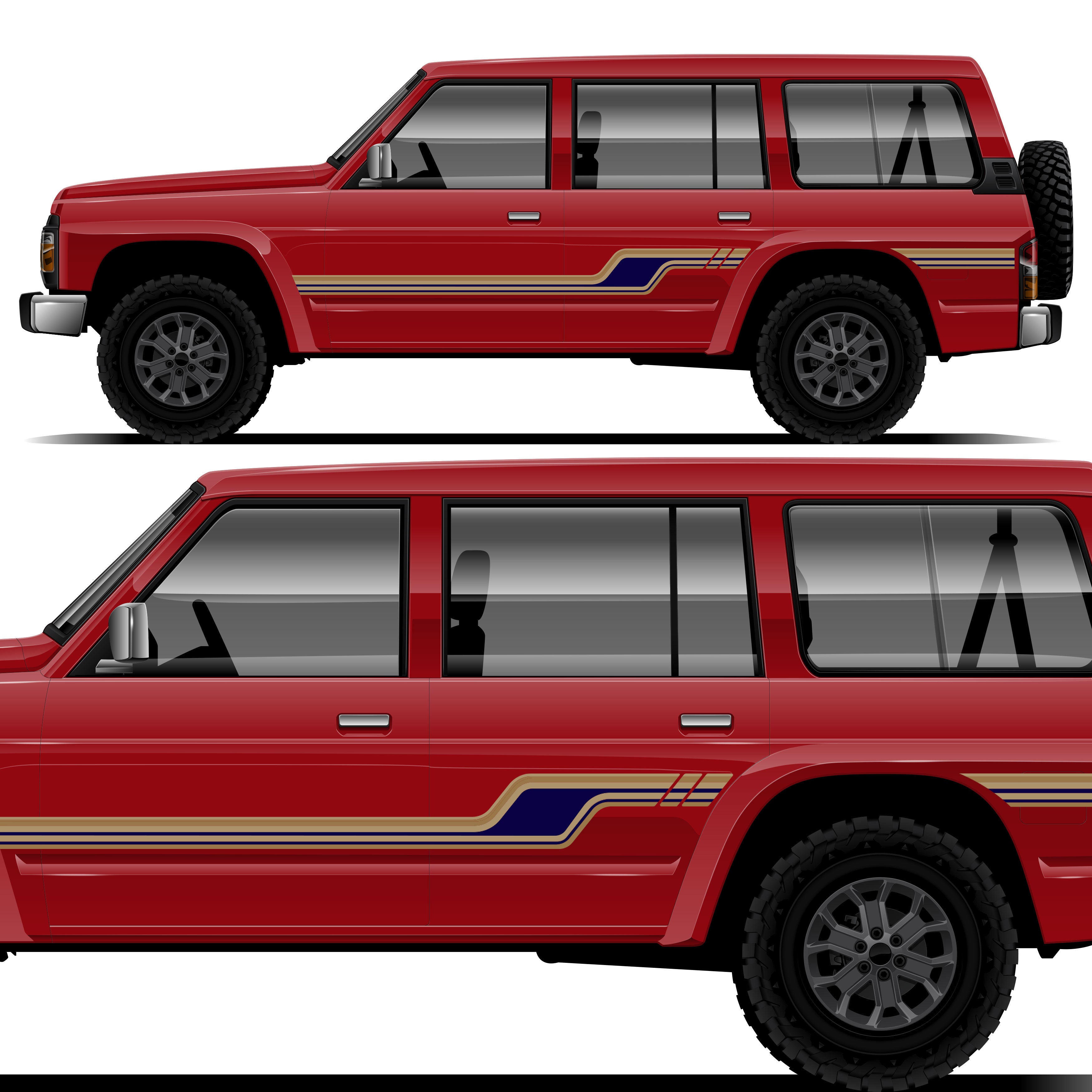 SUNDAY Vinyl Decal Kit | For Nissan Patrol Y60