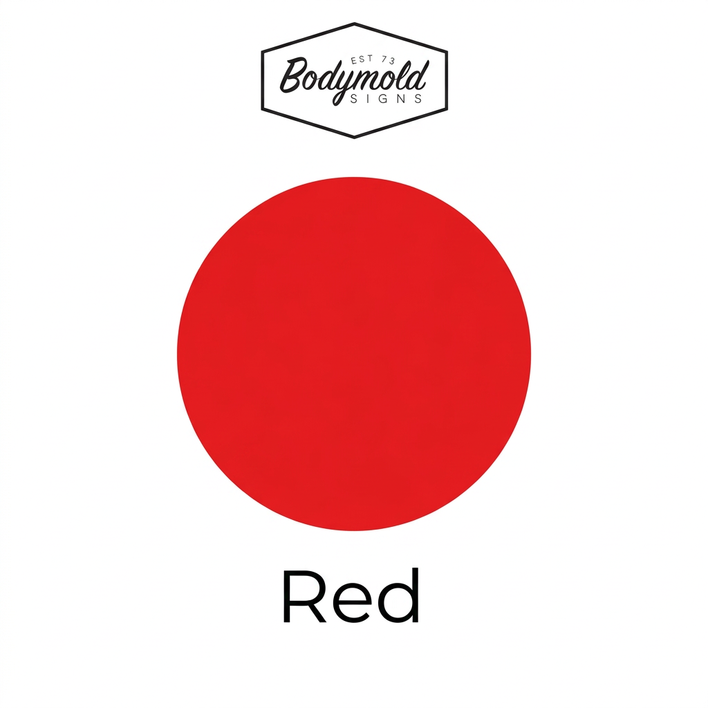 Red colour swatch