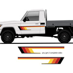 BYRON BAY Stripes for Toyota LandCruiser HZJ79 | Retro Vinyl Decals