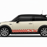 Red Stripes on Cream MINI