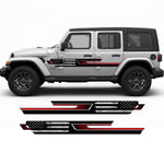 Jeep Wrangler JL 4-Door Patriot Flag Stripe Kit | Bodymold Signs