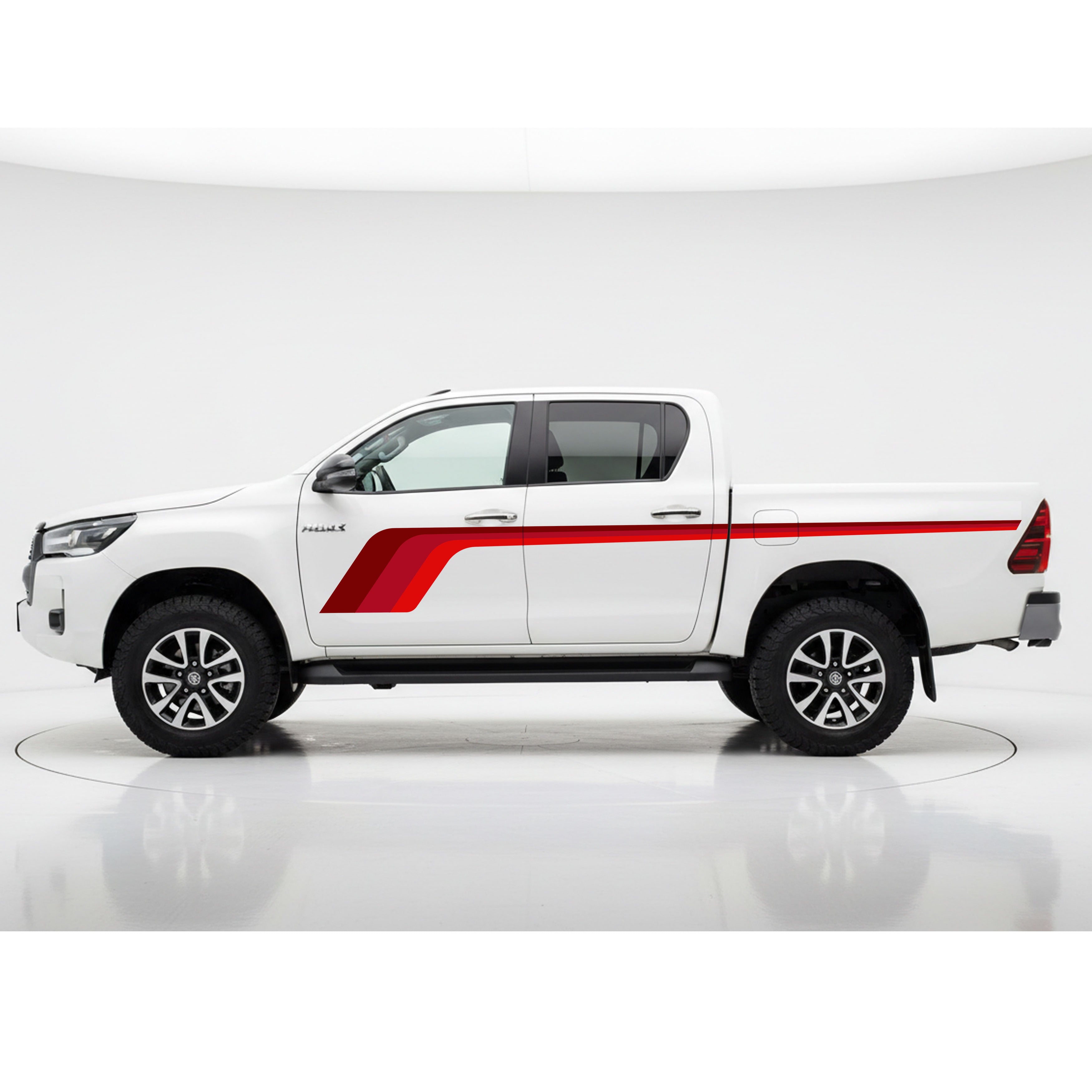 Hockey Stick Vinyl Decal Stripe Kit | Toyota Hilux & Utes | Retro Style
