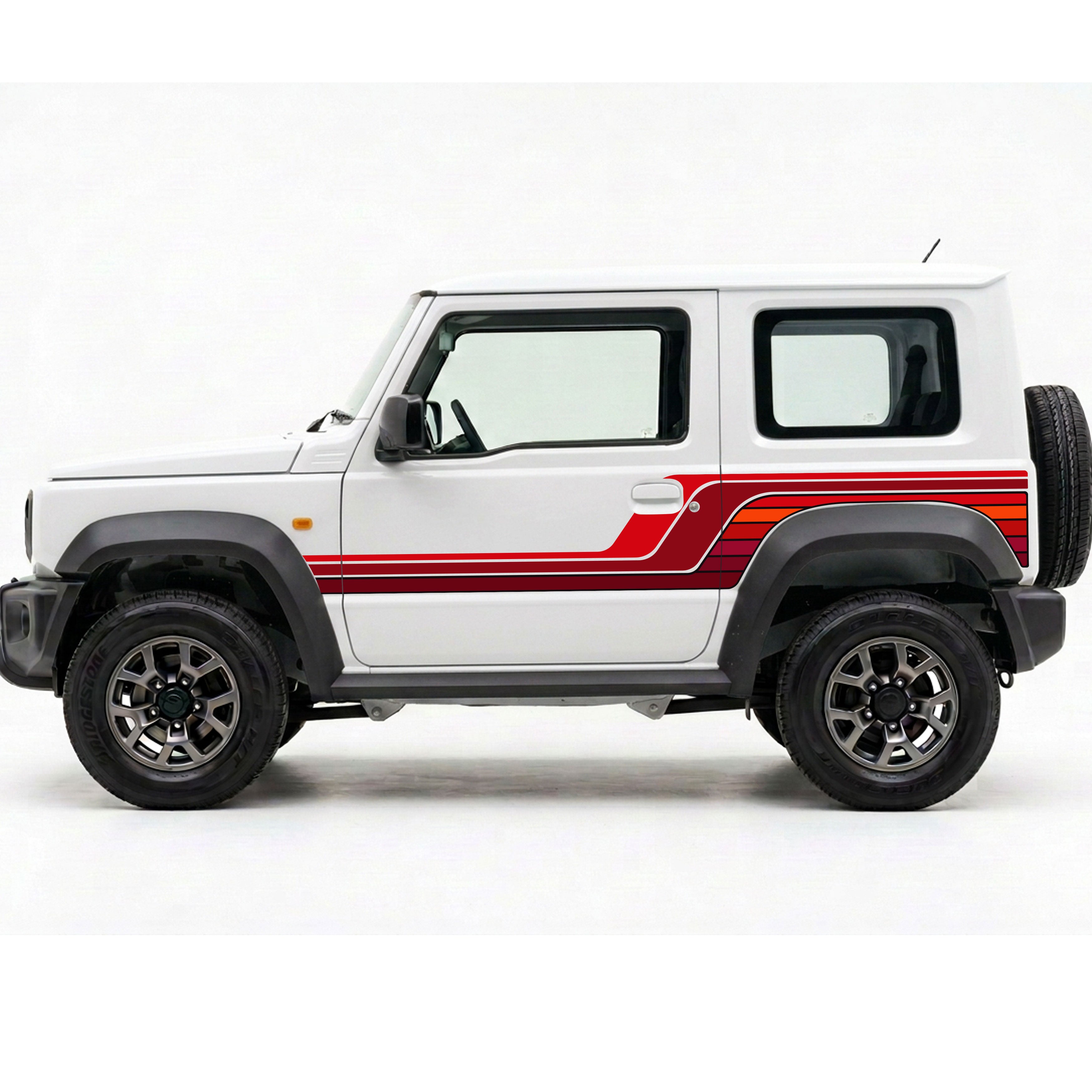 Suzuki Jimny FRANKE Retro Stripe Kit | Bodymold Signs