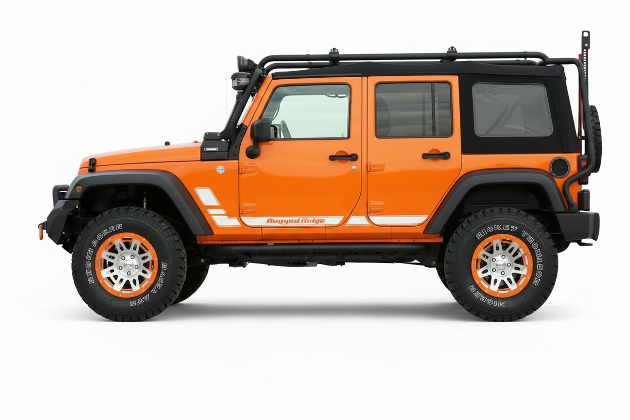 Rugged Ridge Side Stripe – Gloss White
