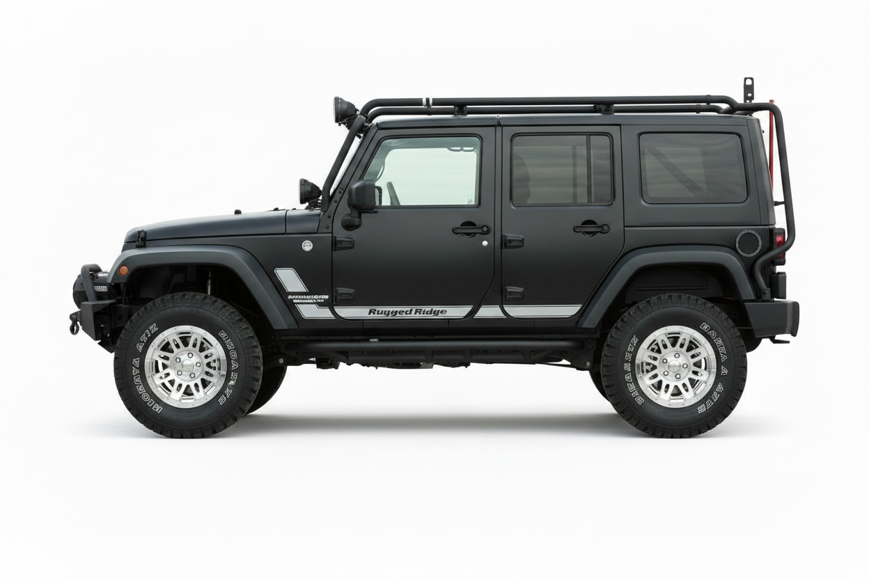 Rugged Ridge Silver Stripe – Black Jeep