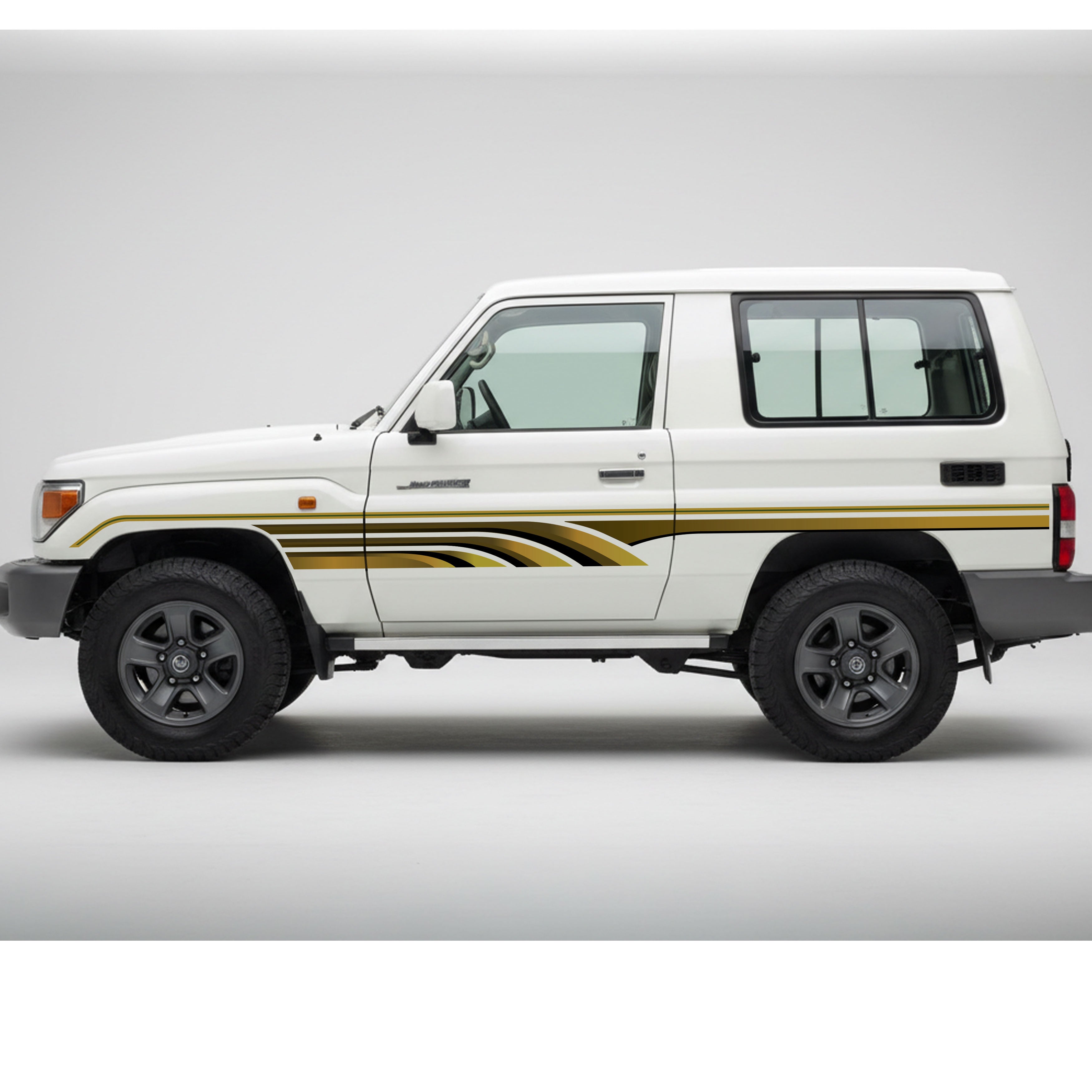 SAUDI Vinyl Decal Stripe Kit – Toyota LandCruiser 70 Series SWB 3-Door