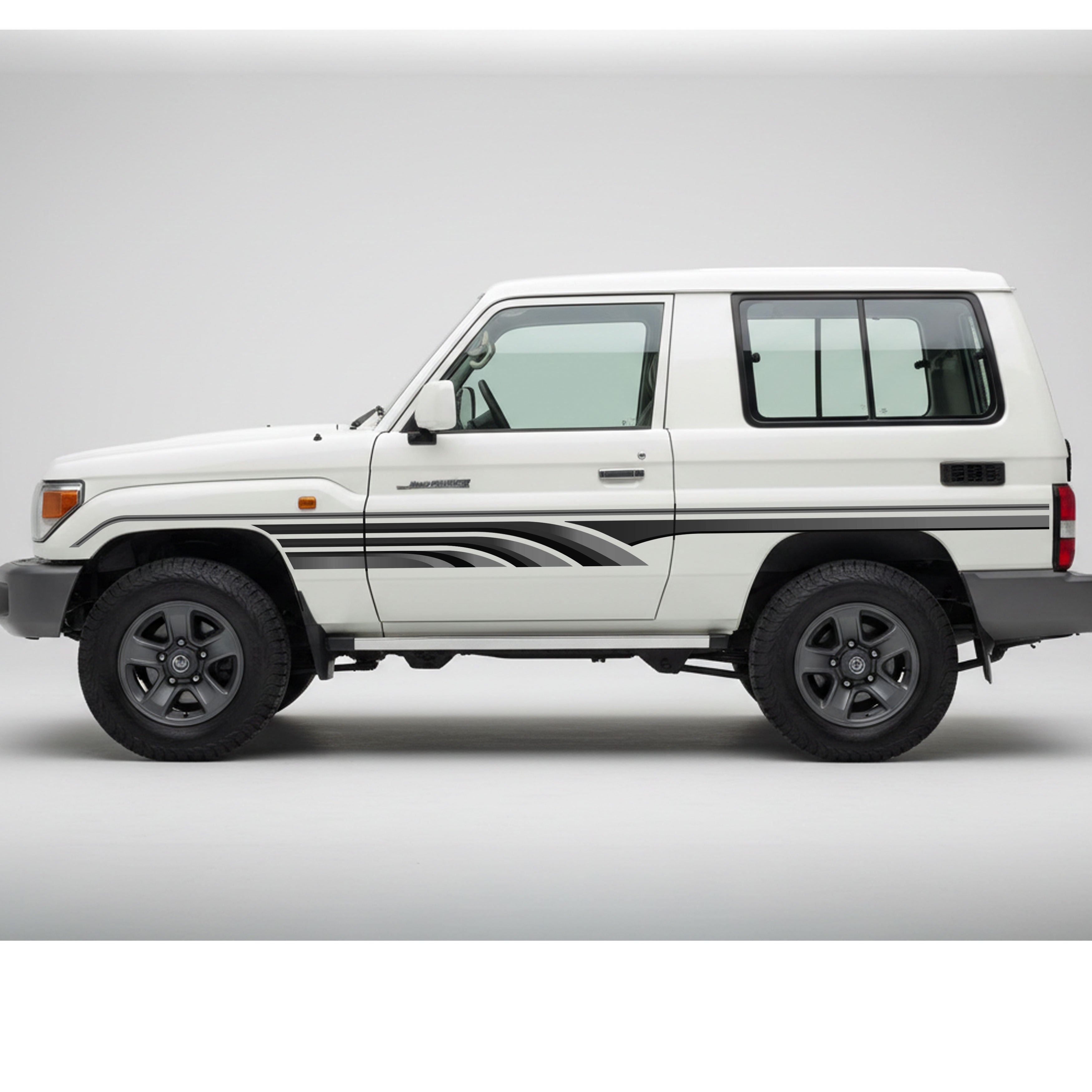 SAUDI Vinyl Decal Stripe Kit – Toyota LandCruiser 70 Series SWB 3-Door