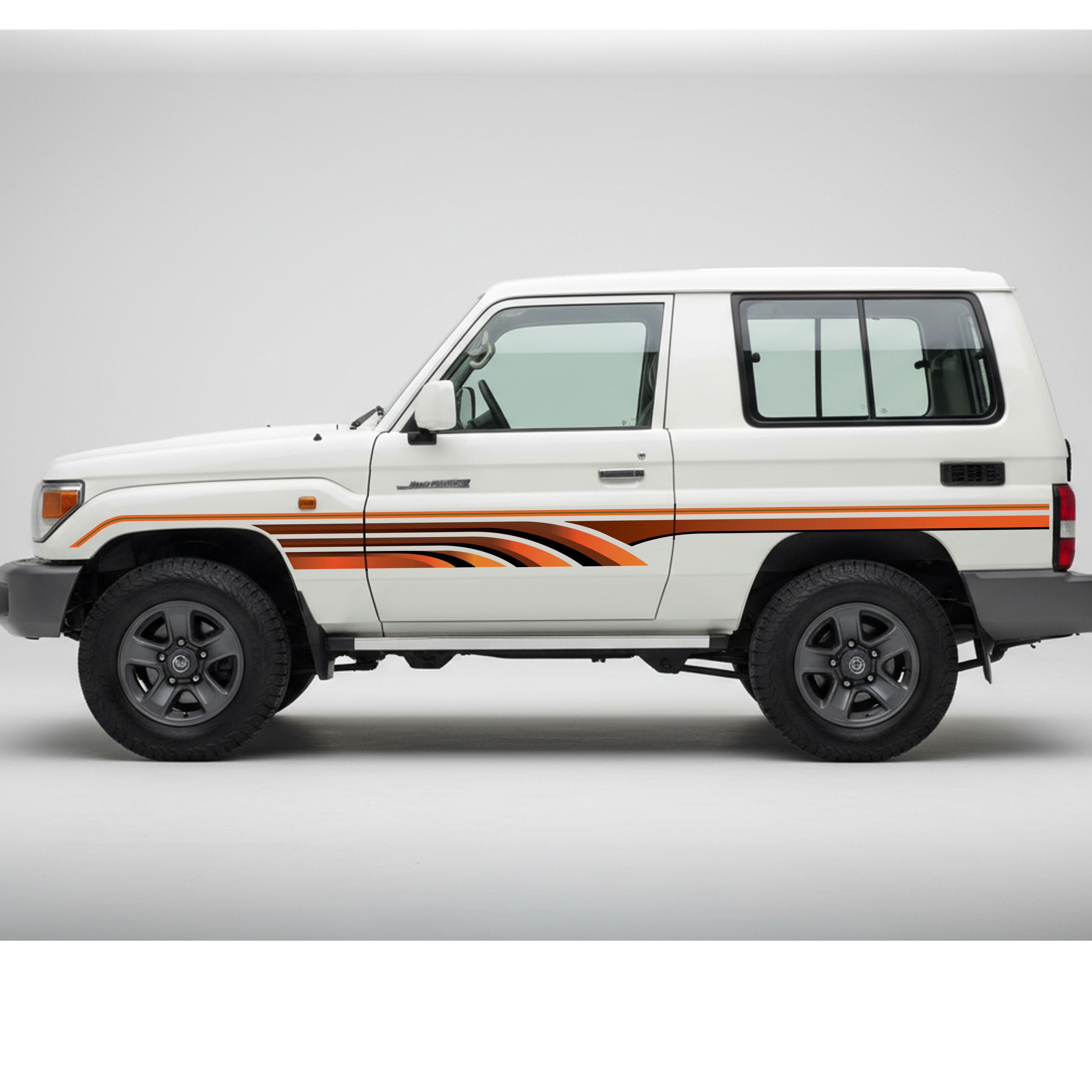 SAUDI Vinyl Decal Stripe Kit – Toyota LandCruiser 70 Series SWB 3-Door