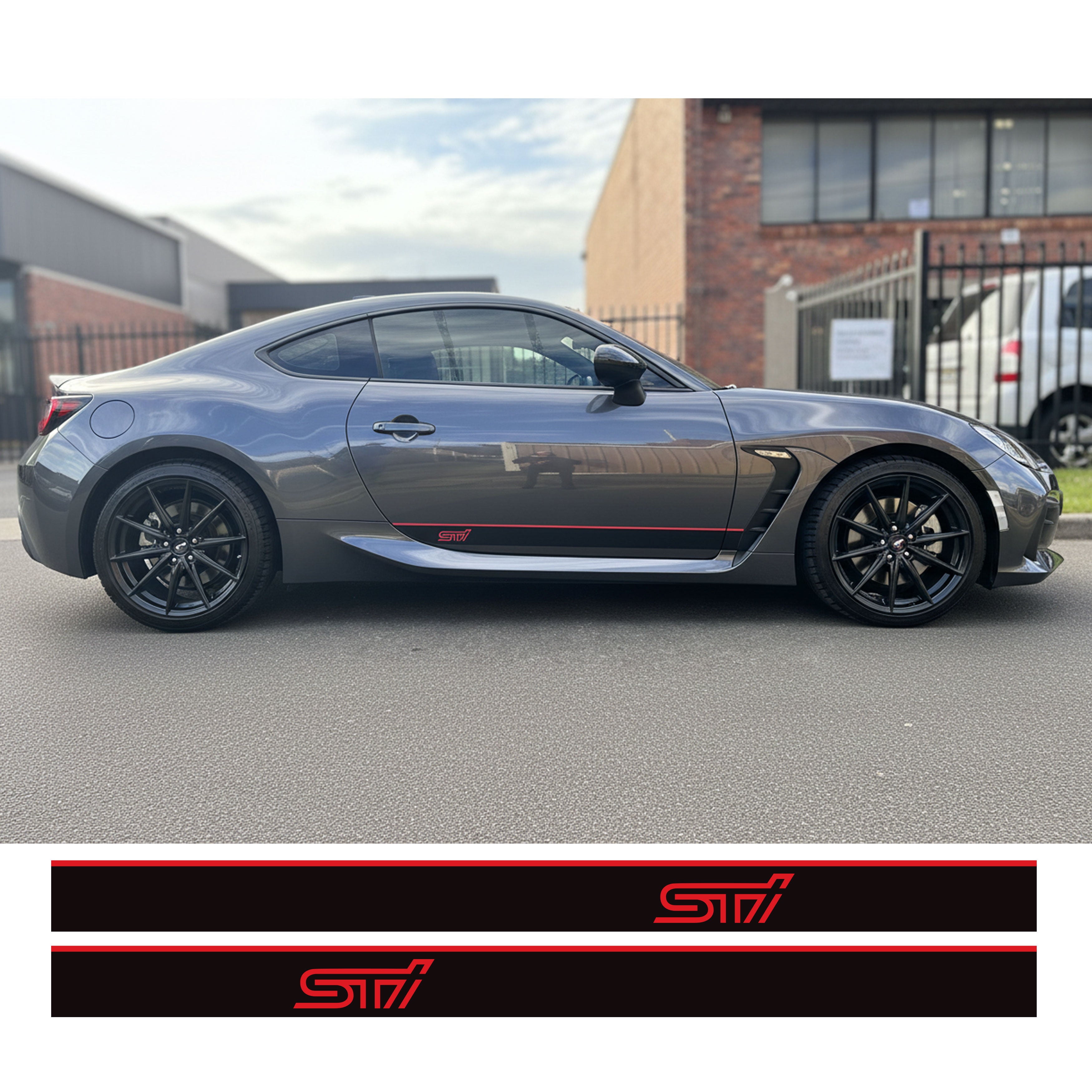 Subaru BRZ STI Sill & Bonnet Stripe Kit | Vinyl Decals