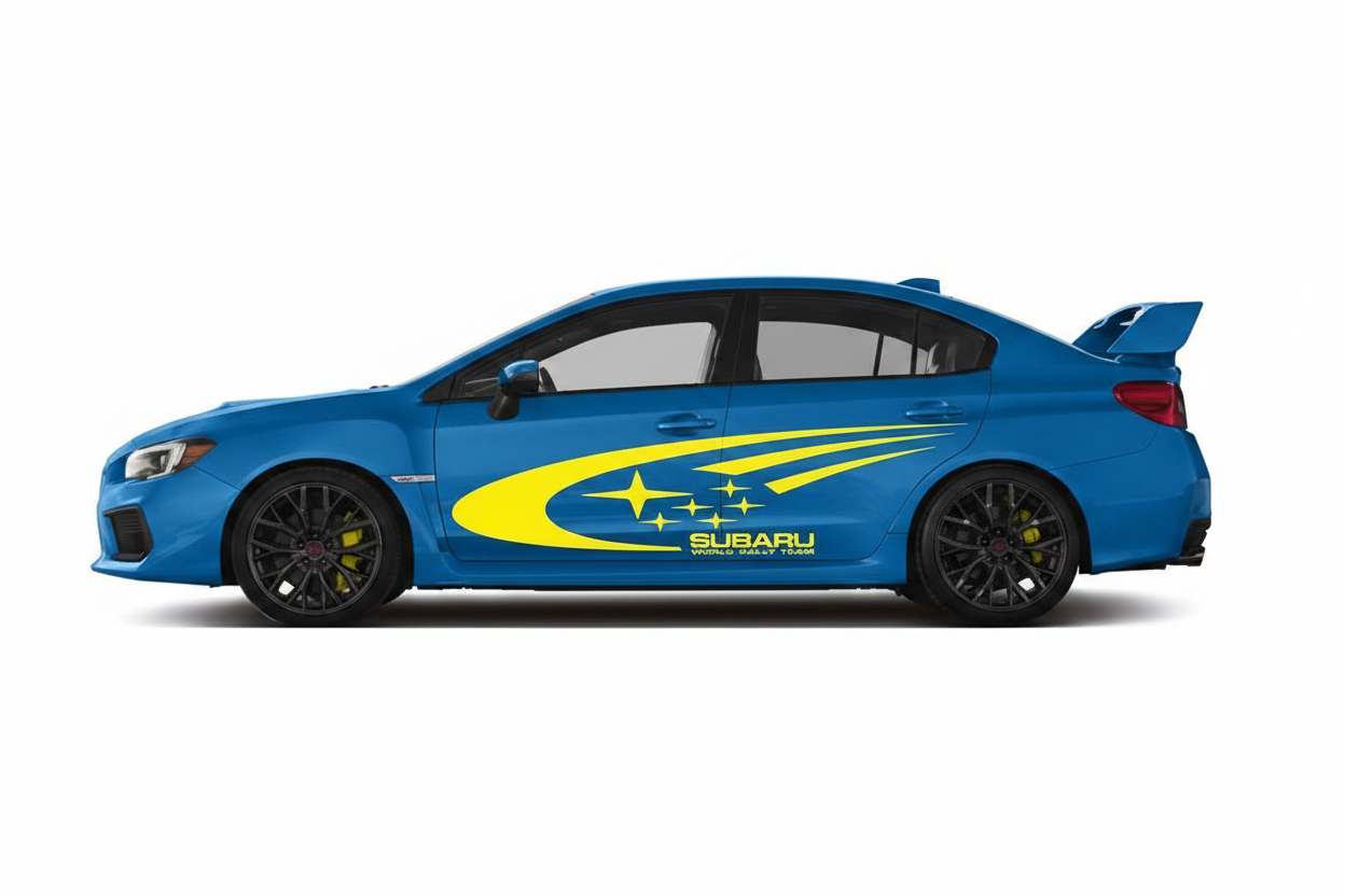 Subaru WRX STI World Rally Team Side Decal Kit