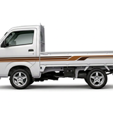 Suzuki Carry with chocolate brown caramel and tan stripes