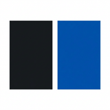 Swatch showing black and blue panels