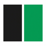 Swatch showing black and green panels