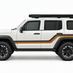 TANK 300 Alki stripes in brown, copper and gold