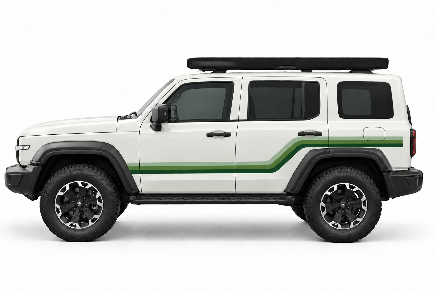 TANK 300 Alki stripes in three green tones