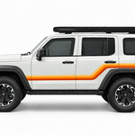 TANK 300 Alki stripes in three orange tones