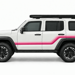 TANK 300 Alki stripes in three pink tones