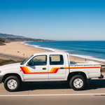 Toyota Hilux with Malibu Background