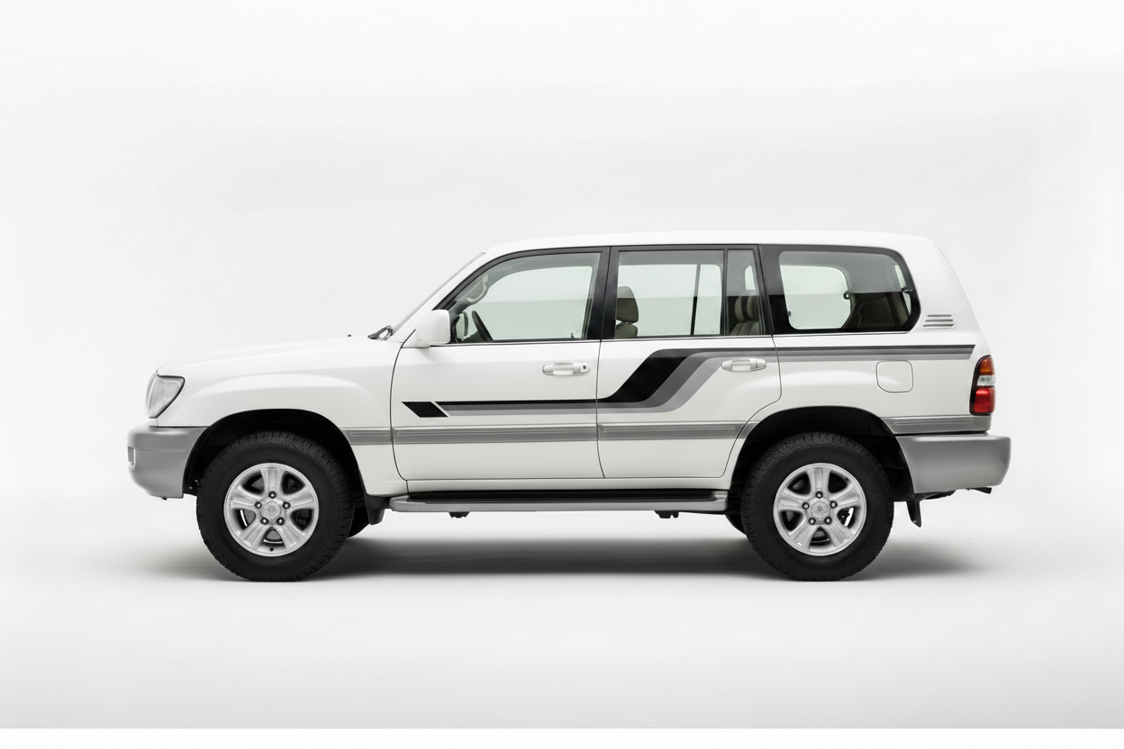 Toyota Land Cruiser 100 Series Black Grey Stripe
