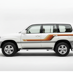 Toyota Land Cruiser 100 Series Orange Red Stripe