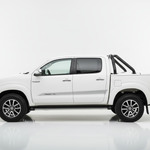 White Hilux Silver TRD Stripes