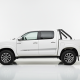 White Hilux Silver TRD Stripes
