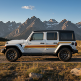 White Jeep mountains
