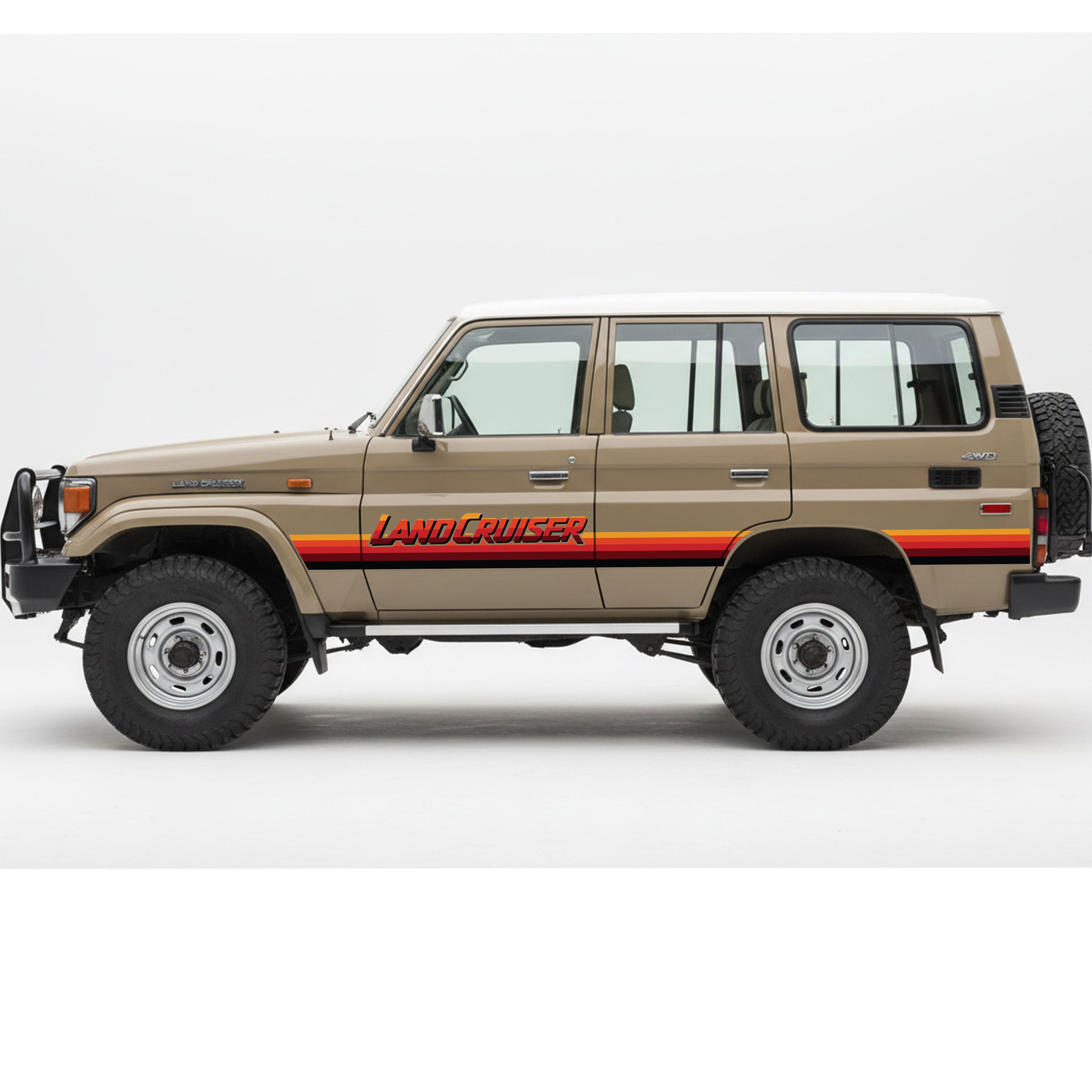EMERALD Stripes for 76 Series Landcruiser
