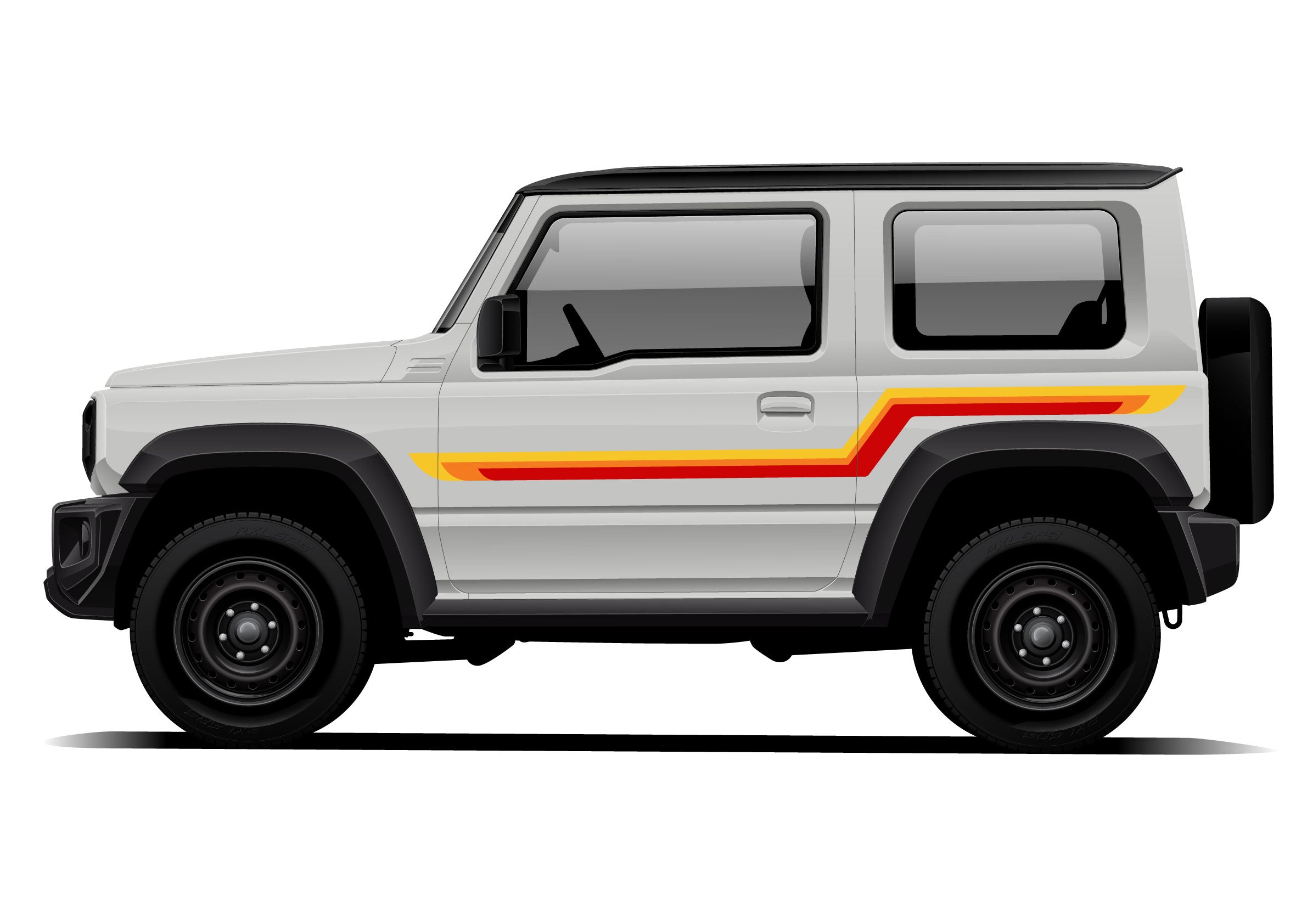 GOLDIE Stripes for Suzuki Jimny | Custom Vinyl Decal Kit