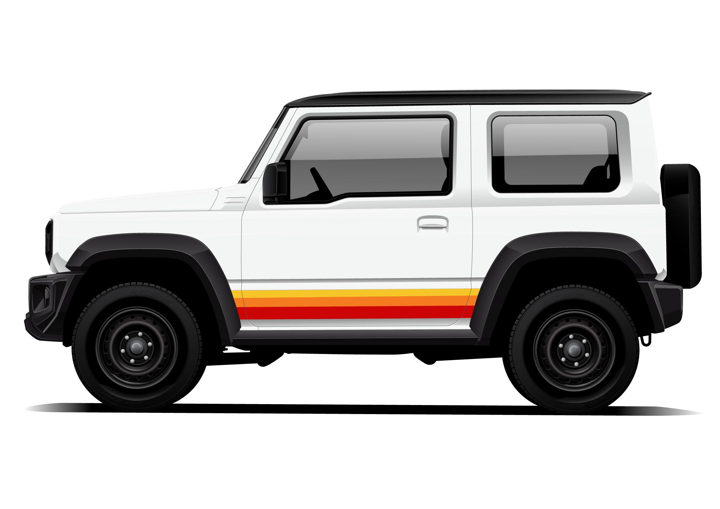 GOLDIE Stripes for Suzuki Jimny | Custom Vinyl Decal Kit