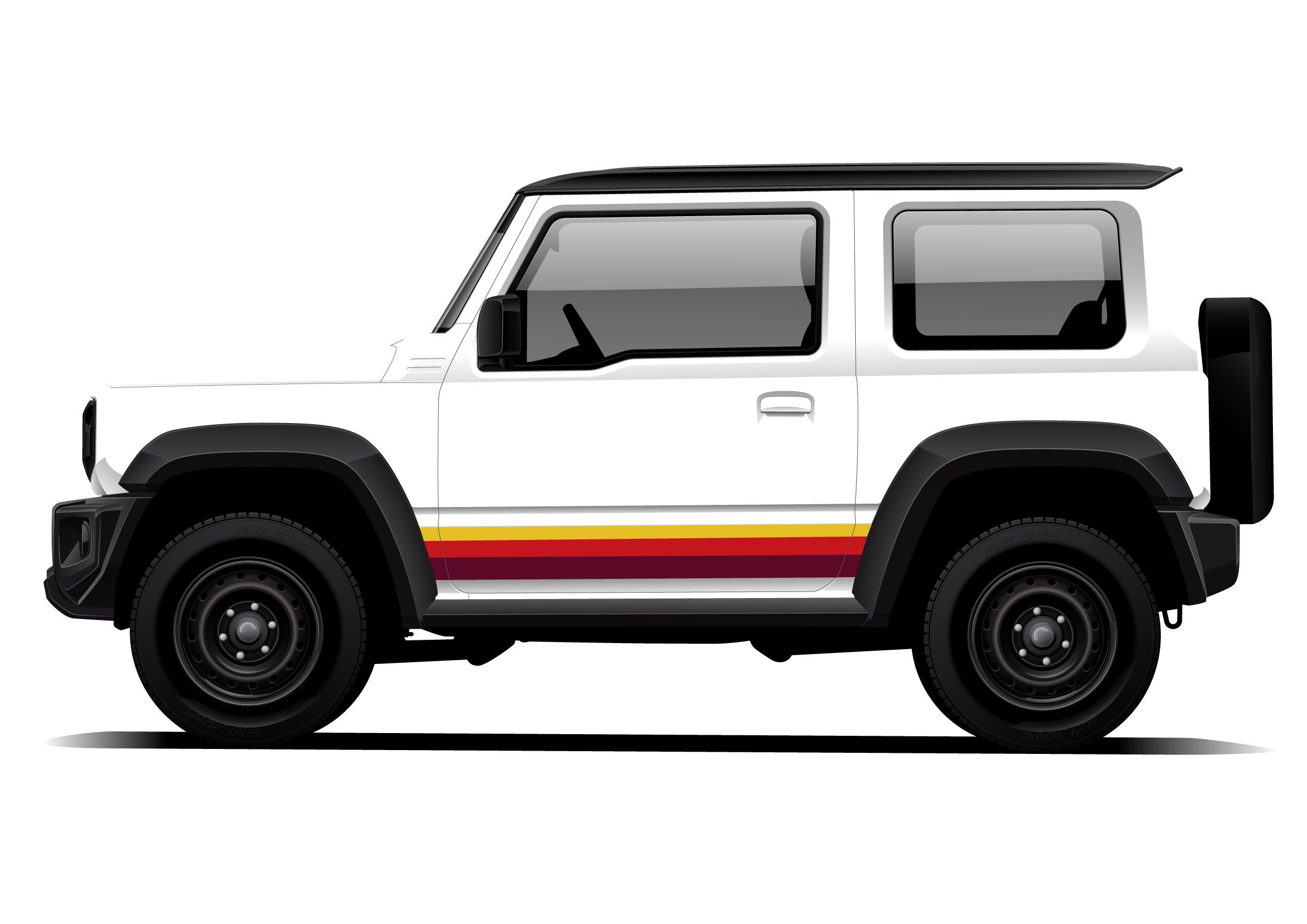 GOLDIE Stripes for Suzuki Jimny | Custom Vinyl Decal Kit