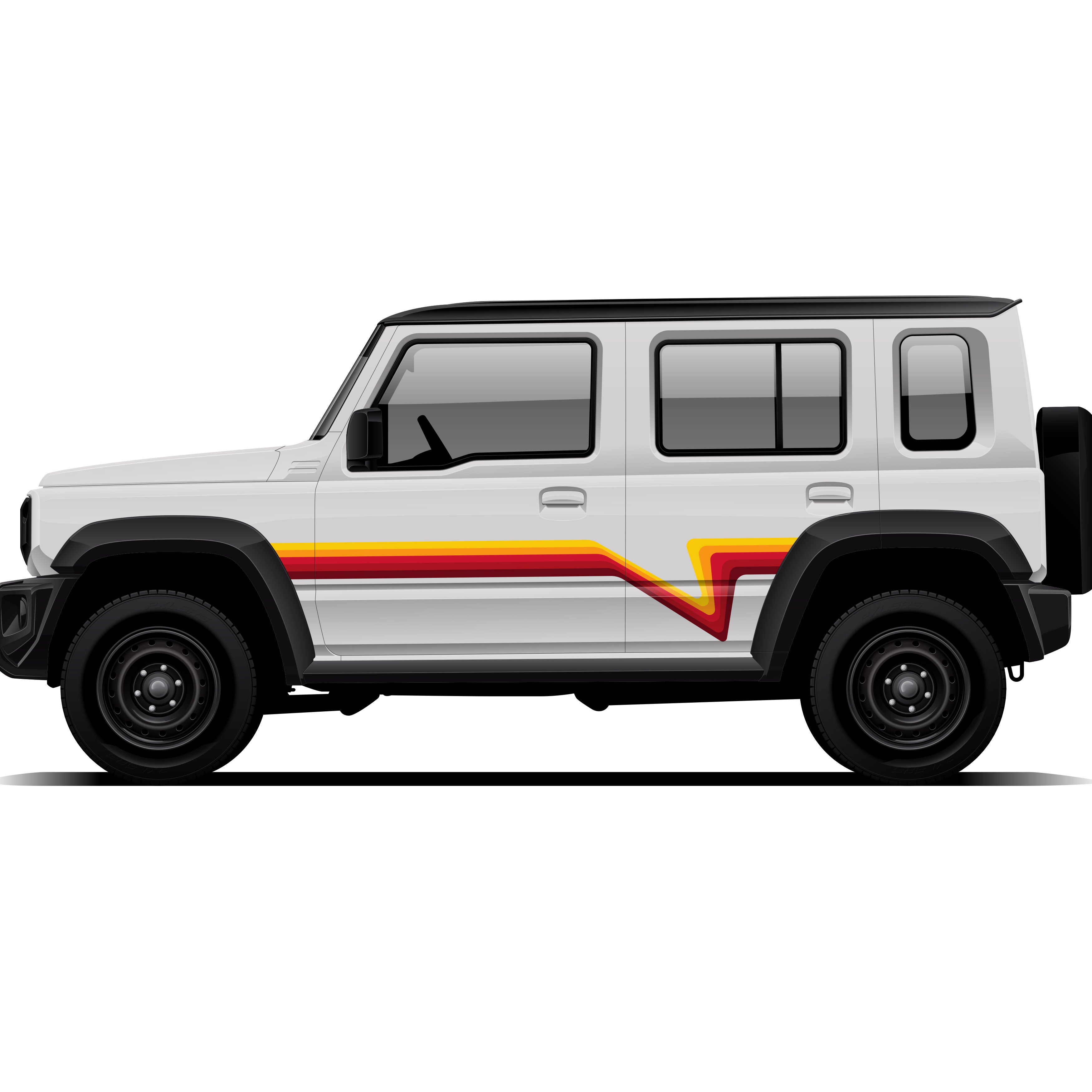 HIPSTER Stripes for Suzuki Jimny | Custom Vinyl Decal Kit