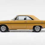 Yellow Valiant Pacer 245 side view on a simple white background